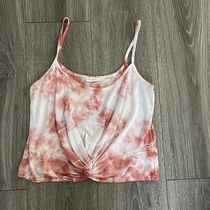 Tie Dye pink tank top